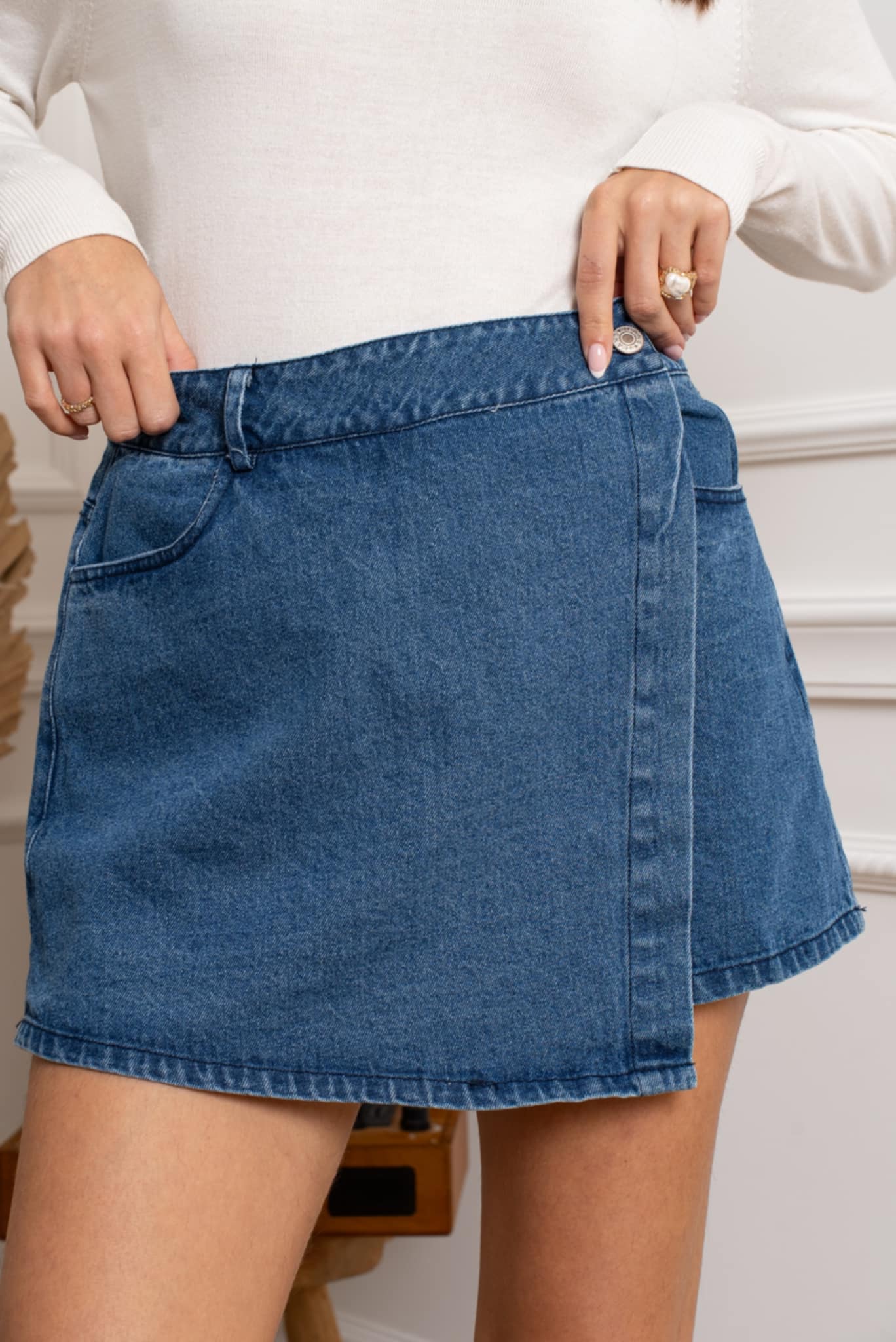 Jupe short Jean