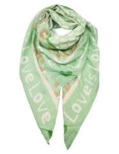 Foulard "LOVE" Vert Clair