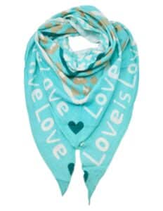 Foulard "LOVE" Turquoise