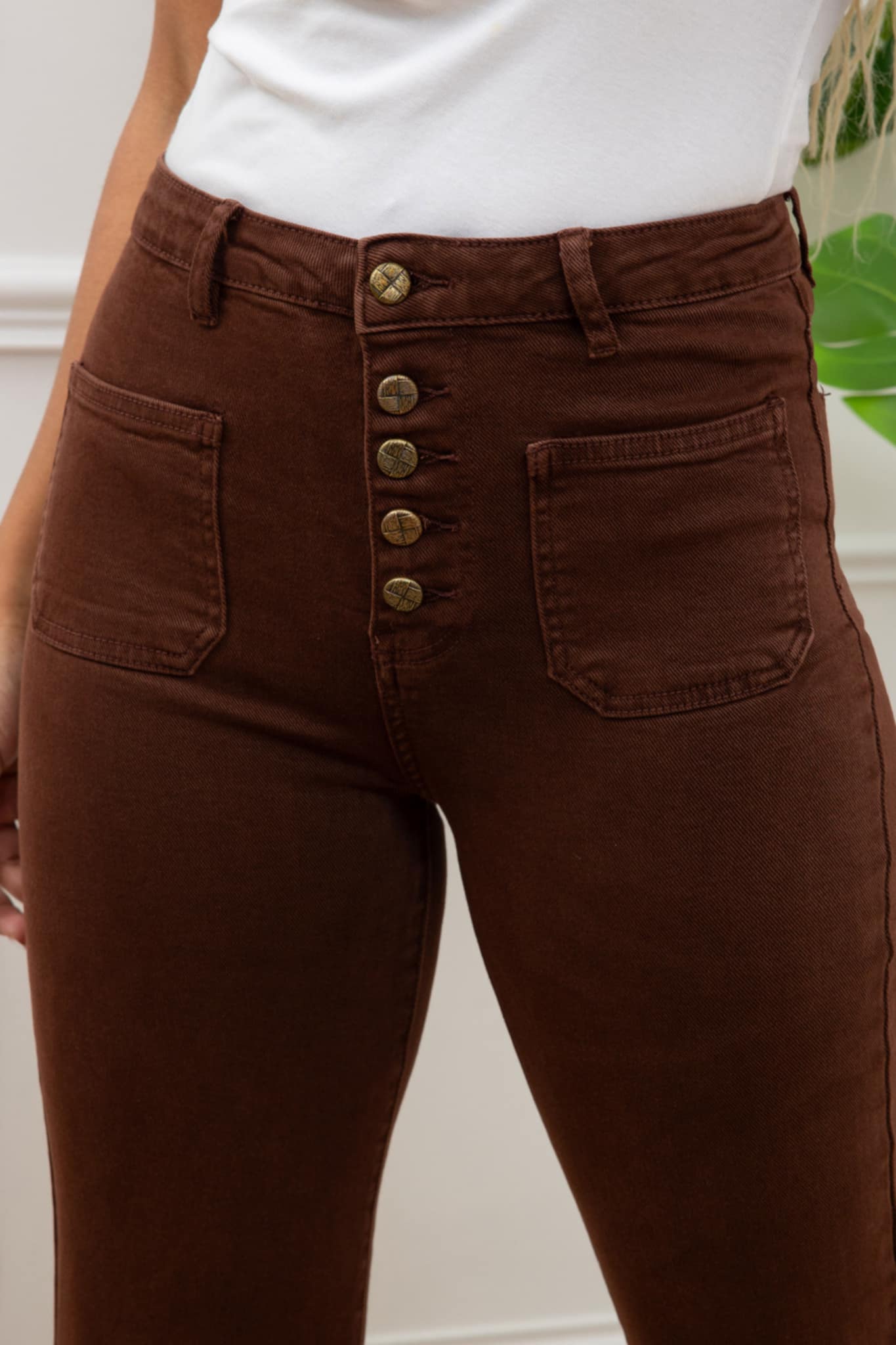 Pantalon "Margot" Chocolat