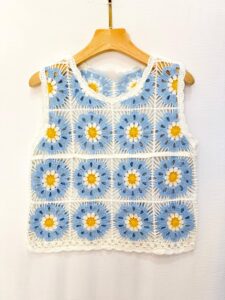 Top "Anita" bleu ciel