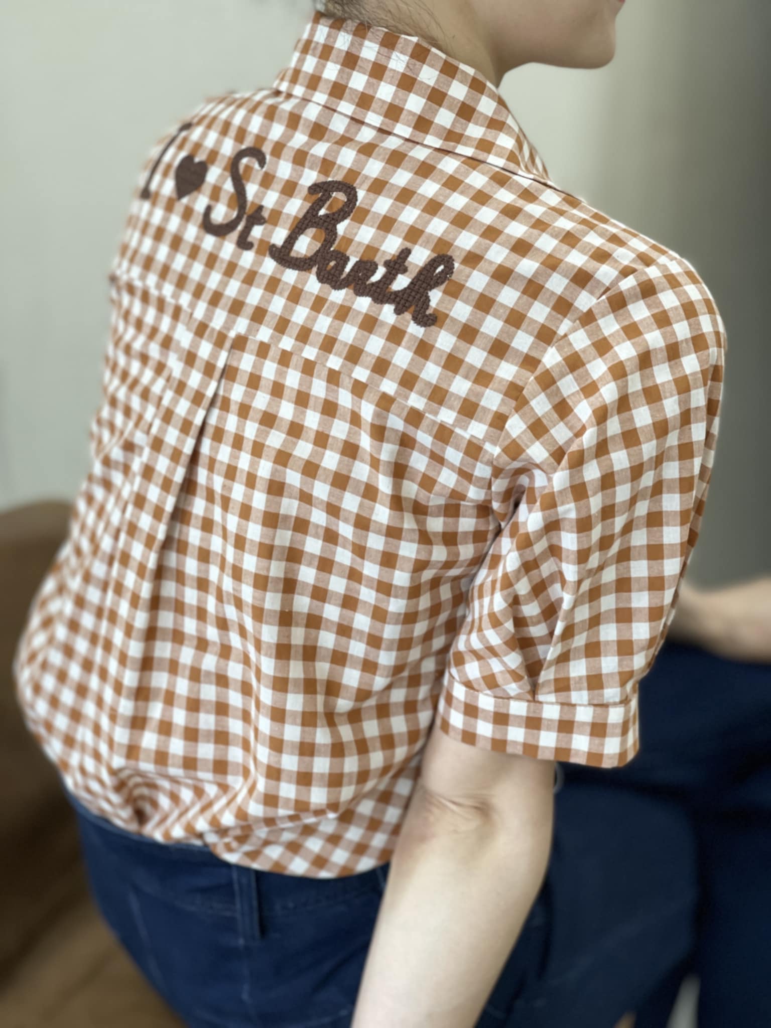 Chemise "St Barth" Caramel