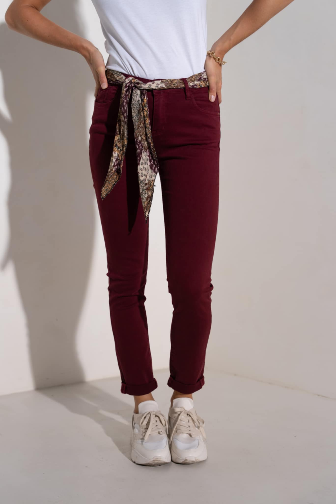 Pantalon "Oli" Bordeaux