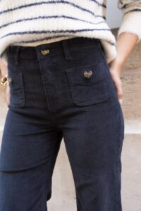 Pantalon "Théa" Marine