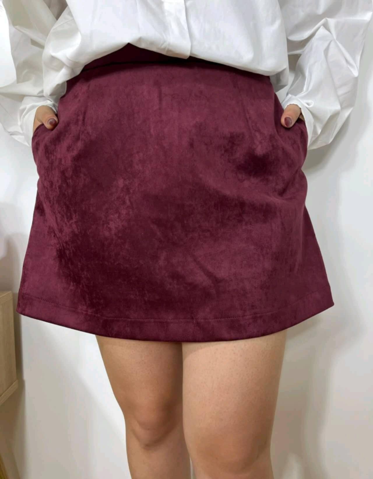 Jupe "Albane" Bordeaux