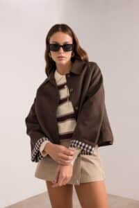 Trench court "Lizzy" Chocolat