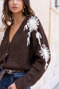 Gilet "Aurore" Chocolat