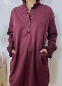 Robe "Sixtine" Bordeaux