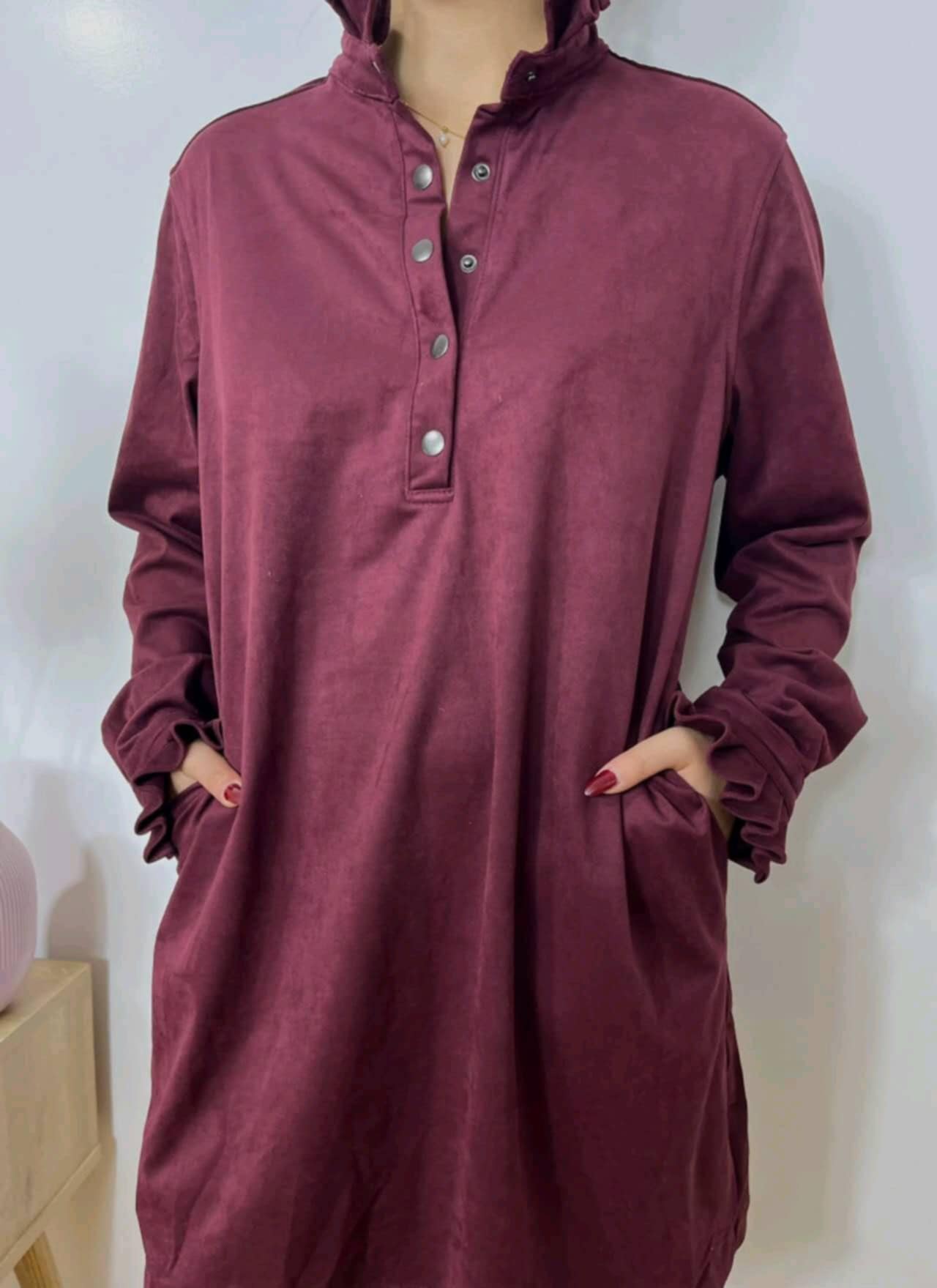 Robe "Sixtine" Bordeaux