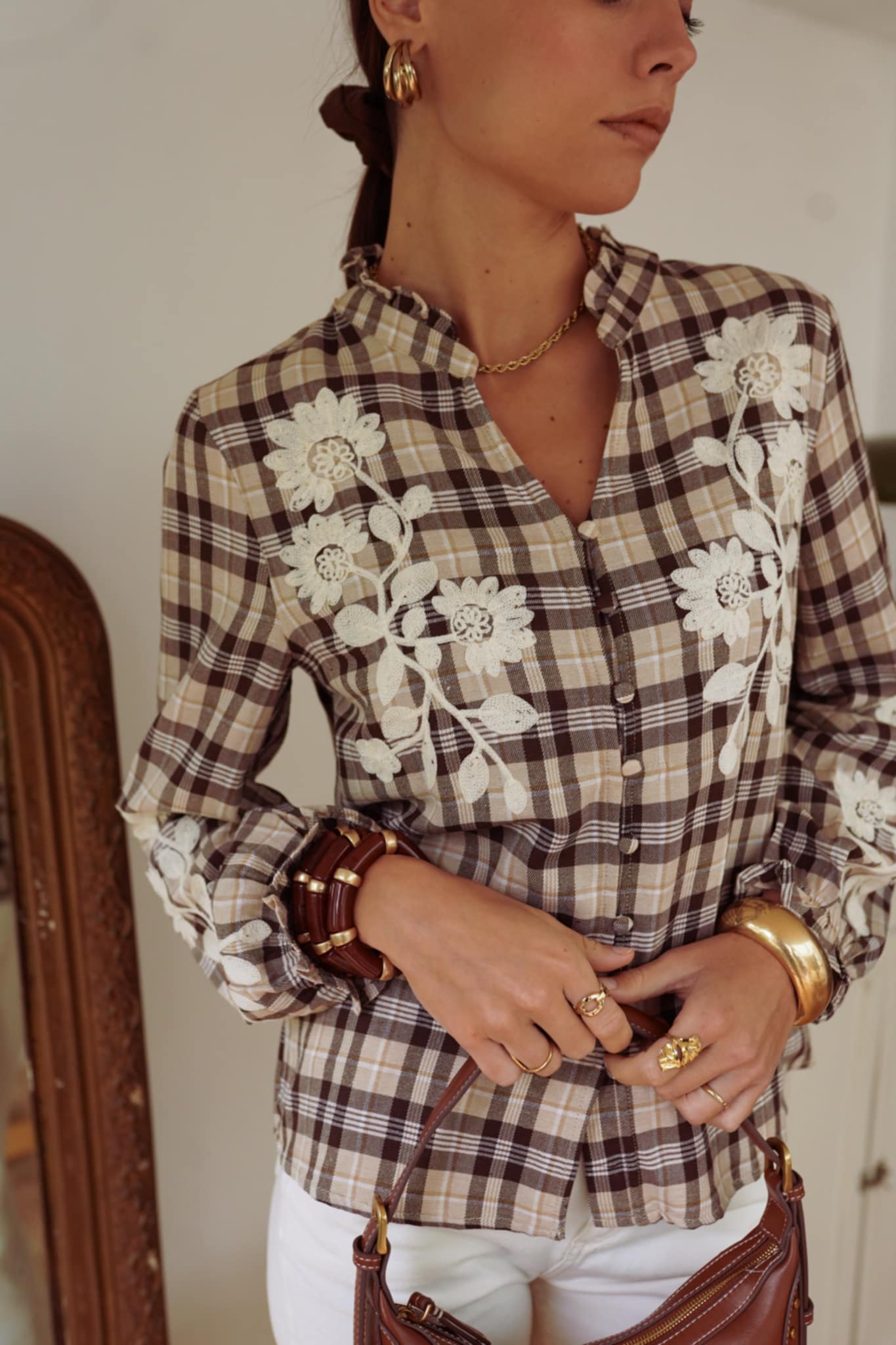 Chemise "Amy" Écossaise