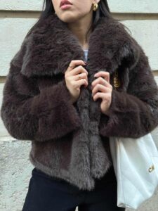 Fourrure "Lisa" Chocolat