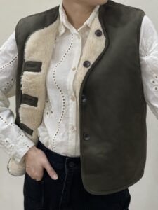 Gilet sans manches "Amy" Kaki