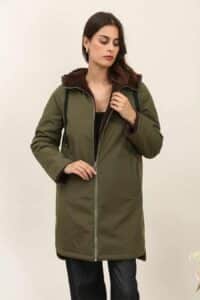 Manteau "Loris" Kaki