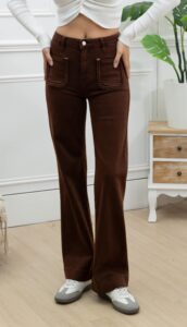 Pantalon "Paola" Chocolat