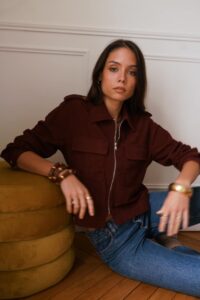 Veste "Elly" Bordeaux