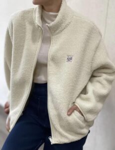 Veste polaire "TEDDY" écru