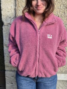 Polaire "Tina" vieux rose
