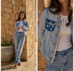 Veste jean "Margueritte"