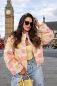 Polaire "Flower power" Orange