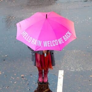 Parapluie "Hello rain, Welcome back"