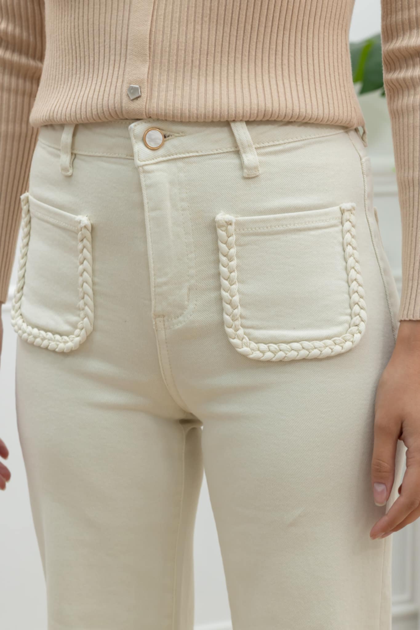 Pantalon "Paola" écru