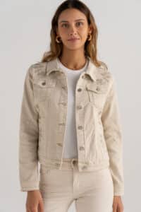 Veste jean "Gina" beige
