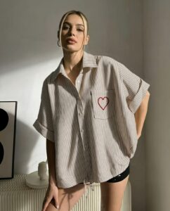 Chemise "Oféa" Beige