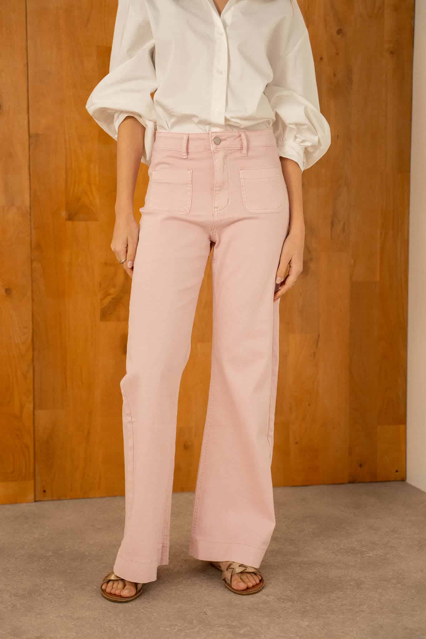 Jean Wide parfait rose