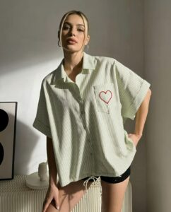 Chemise "Oféa" Vert clair