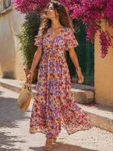 Robe "Flower" (L au 4XL)