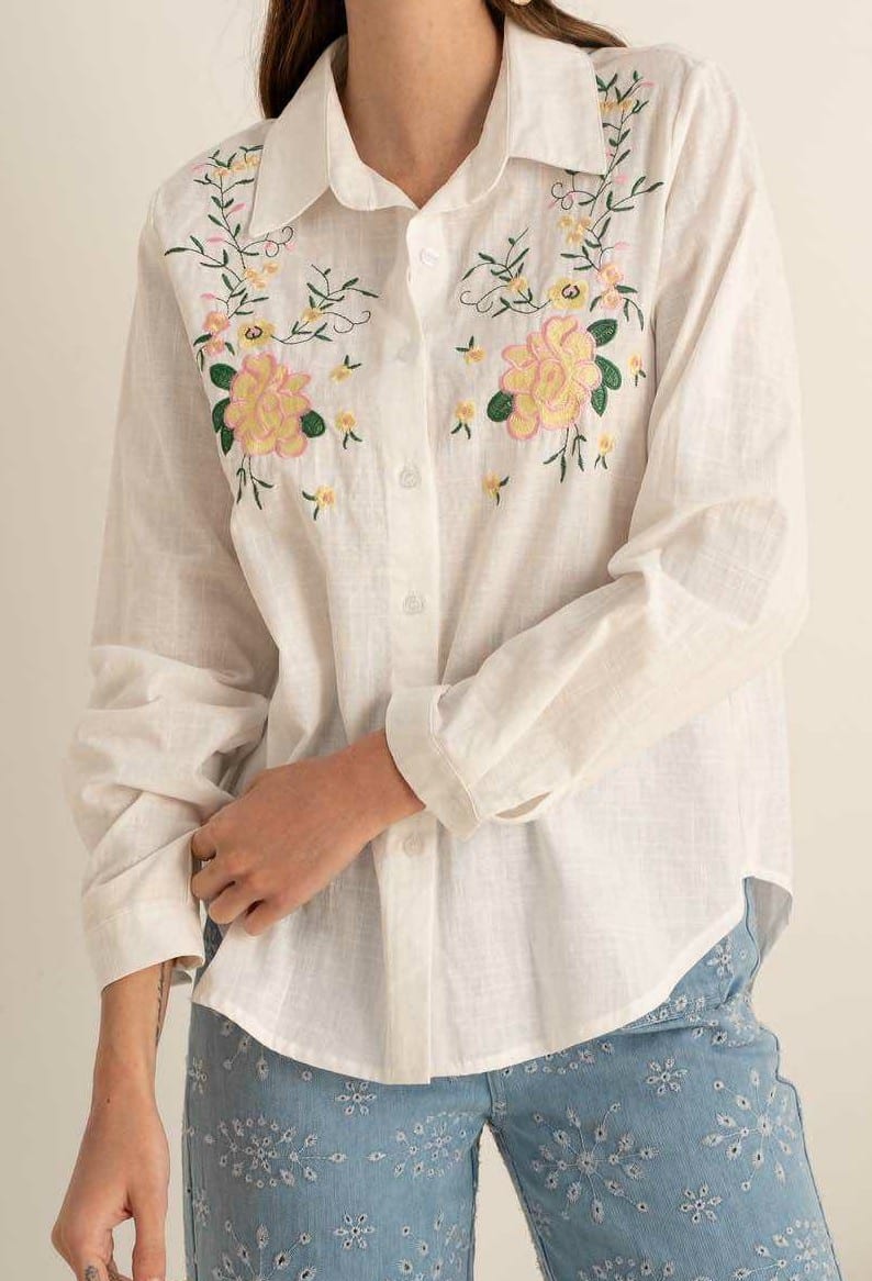 Chemise "Camélia" Jaune