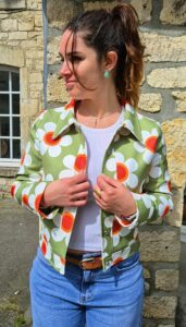 Veste "Seventies" verte