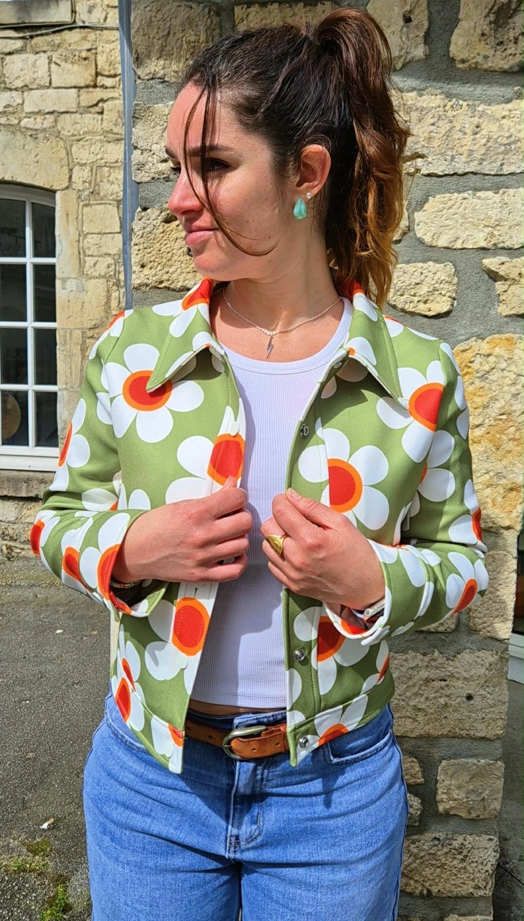 Veste "Seventies" verte