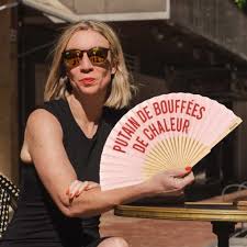 Éventail "Putain de bouffées de chaleur"