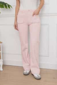Pantalon "Paola" Rose pâle