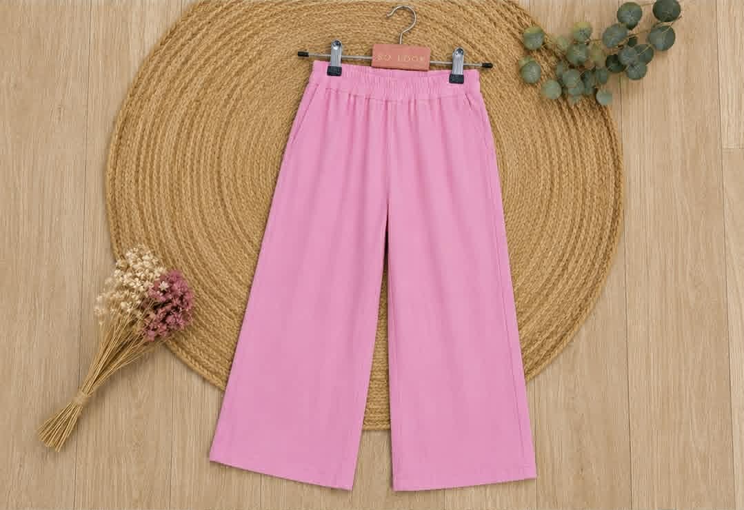 Pantalon fluide Rose enfant