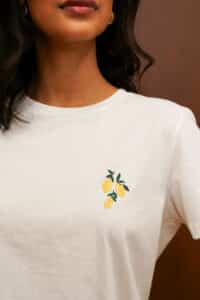 T-shirt "Citron brodé"