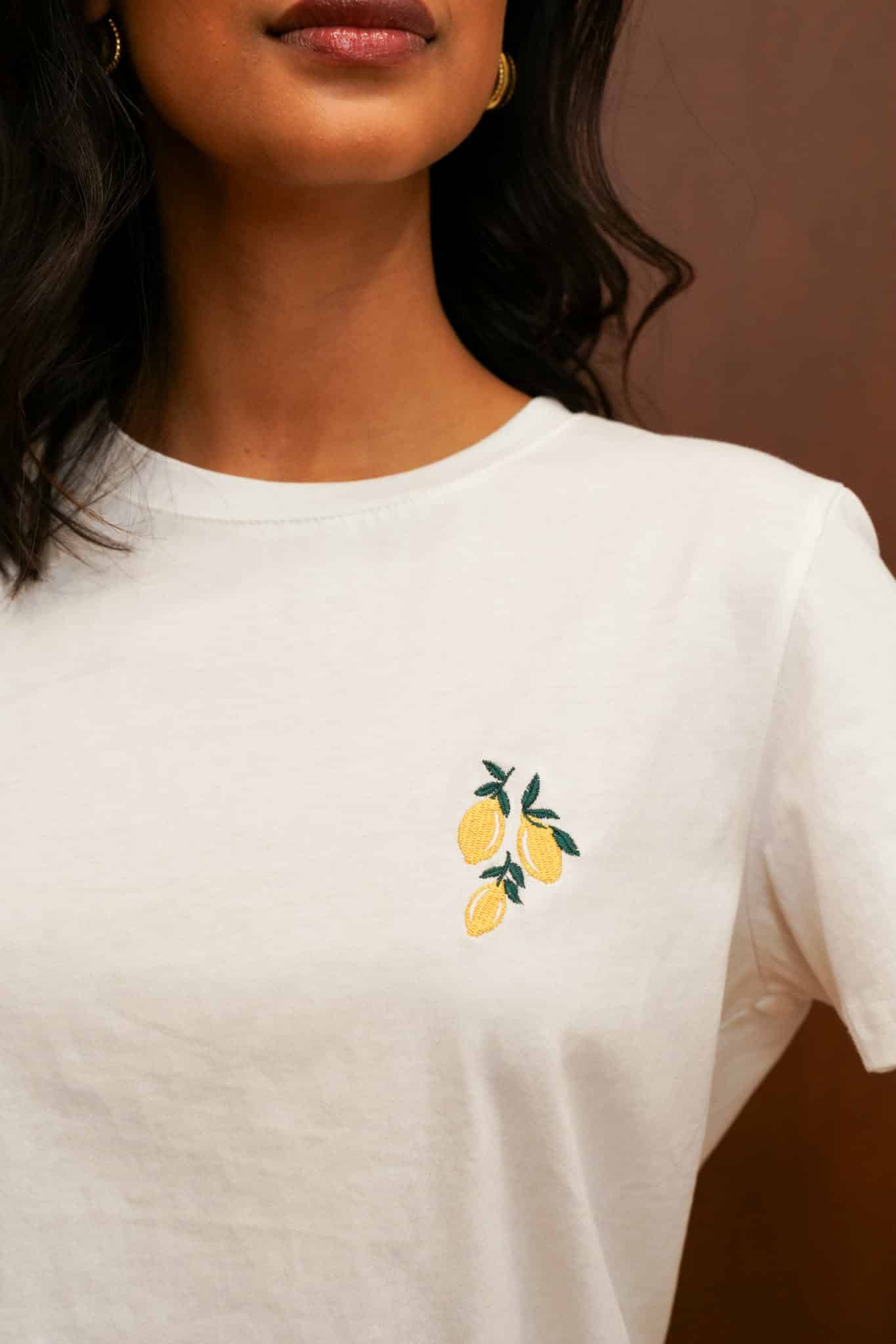 T-shirt "Citron brodé"