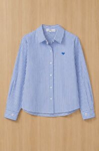 Chemise rayé bleu enfant