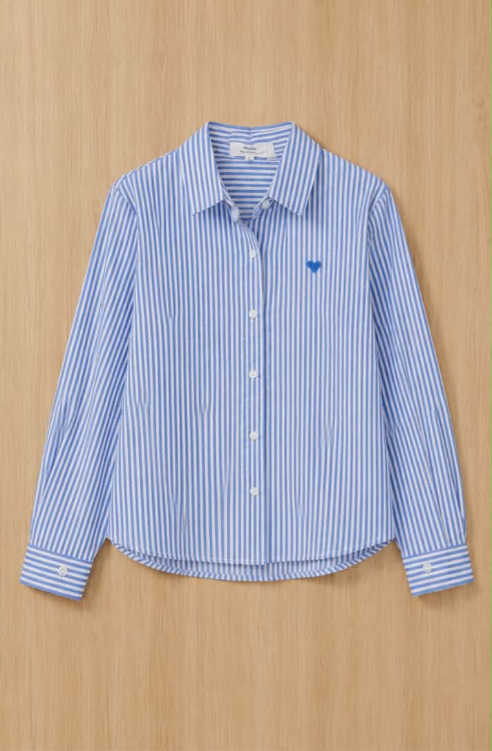 Chemise rayé bleu enfant