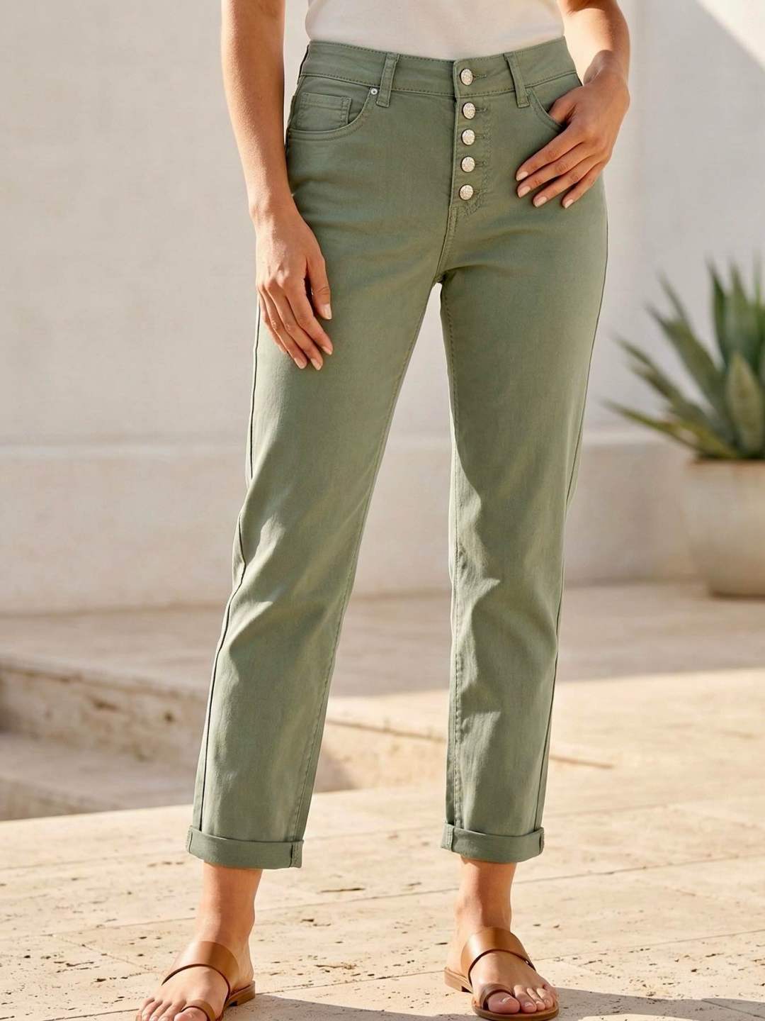 Pantalon kaki 7/8éme