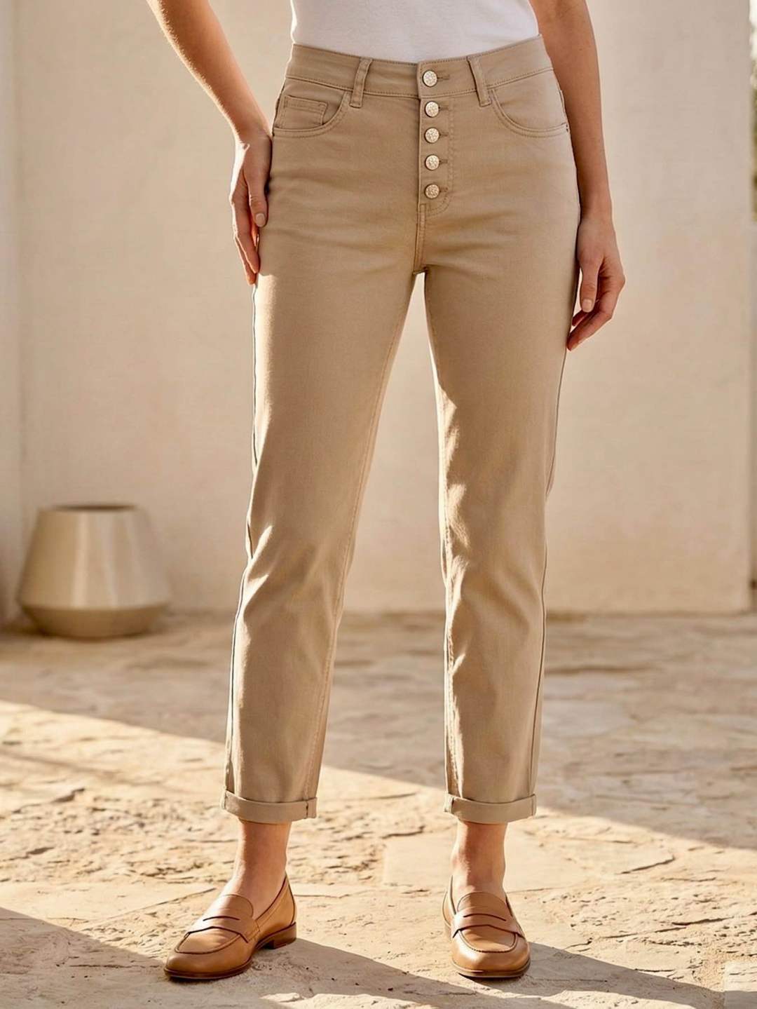 Pantalon beige 7/8éme