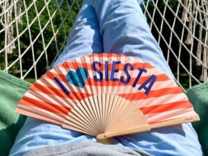 Éventail "I love Siesta"