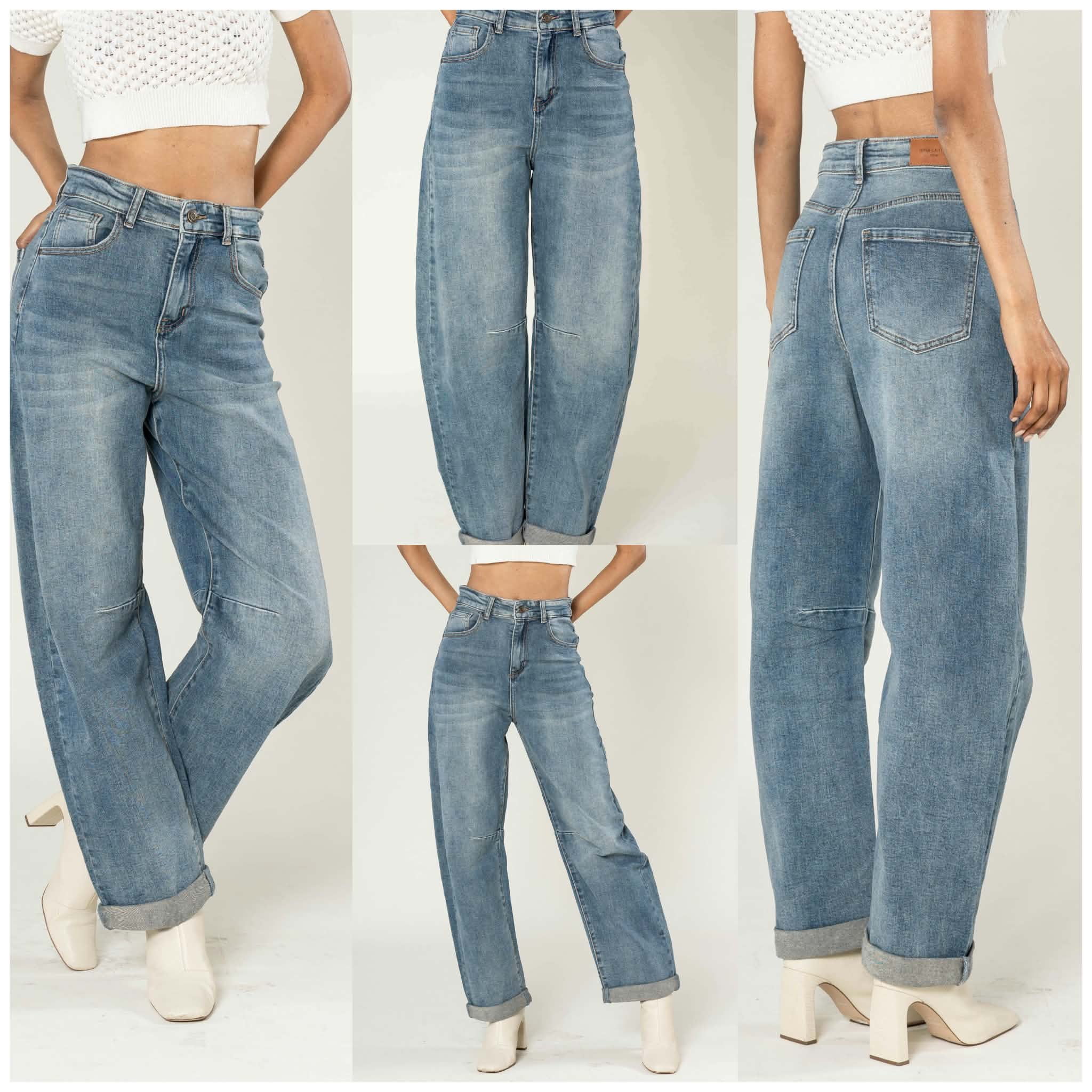 Jean Barrel Vintage blue