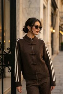 Gilet "Joline" chocolat