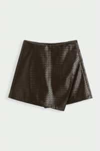 Jupe short "Maé" choco